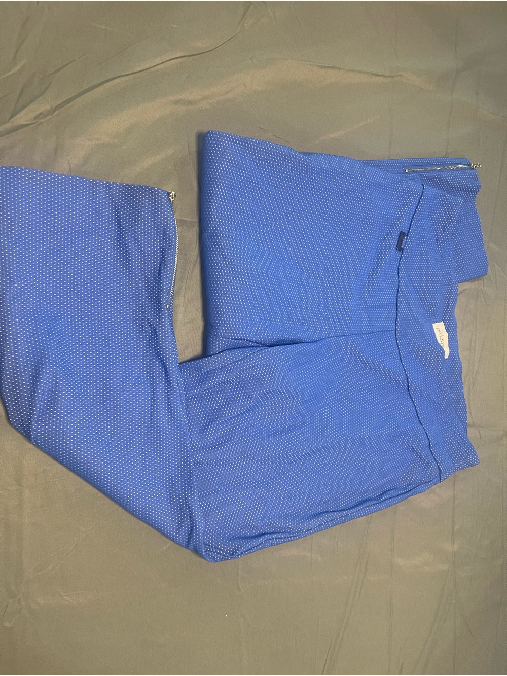 Peck & Peck Royal Blue Polka Dot Capris
